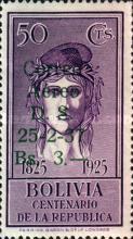 [Airmail - Overprinted "Correo Aéroe D.S. 25-2-37" & Surcharged, type BB1]
