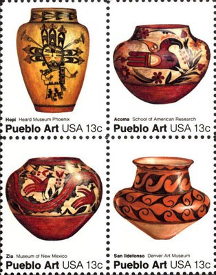 [American Folk Art Issue - Vases, type ]