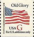 [Flag - Old Glory - "G" Stamps for Domestic use (32 cents), type CJU8]