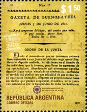 [The 200th Anniversary of the Gazeta de Buenos Ayres, type DLI]