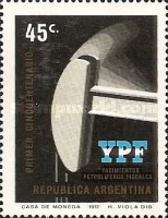 [The 50th Anniversary of the State Oilfields, Y.P.F., type AER]