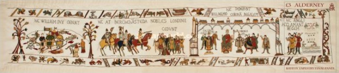 [Final Panel of the Bayeux Tapestry, type ]