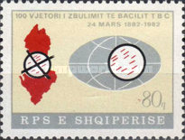 [The 100th Anniversary of Robert Koch's Discovering of the Tuberculosis, type BAZ]