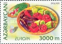 [EUROPA Stamps - Gastronomy, White Frame, type TW]