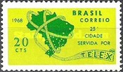 ["Telex Service for 25th City, Curitiba", type ARH]