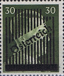 [Adolf Hitler, 1889-1945 - German Empire Postage Stamp Overprinted, type JB]