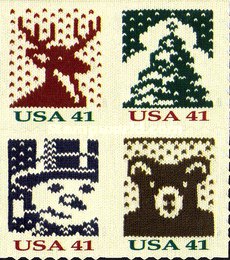 [Holiday Knits - Self-Adhesive Booklet Stamps, type ]