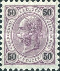 [Emperor Franz Josef I, 1830-1916 - Granite Paper. Numerals in Black, type N10]
