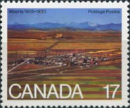 [The 75th Anniversary of Alberta and Saskatchewan Provinces, type ZK]