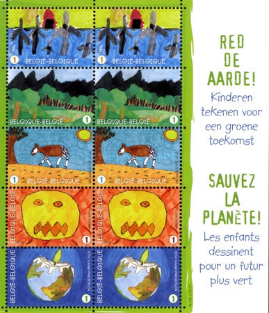 [Postage Stamp Festival - Save the Earth, type ]