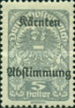 [Overprinted "Kärnten Abstimmung" - Referendum in Carinthia, type BD]