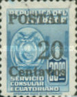 [Consular Service Stamps Overprinted "POSTAL" and Surcharged, type AAK]