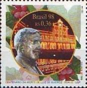 [The 100th Anniversary of the Death of Luiz de Queiroz, Founder of Agricultural College - Piracicaba, 1849-1898, type DEL]