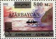[Caspian Sea Stamps of 1992 Surcharged, type X9]