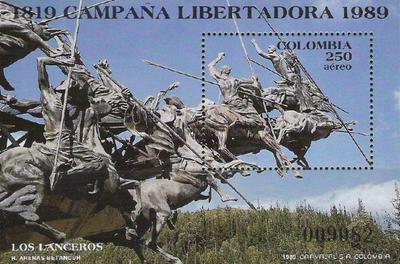 [Airmail - The 170th Anniversary of the Beginning of the Liberation Campaign of Simon Bolivar, type ]
