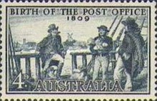 [The 150th Anniversary of the Birth of Australian Post, 1809-1959, type FK]