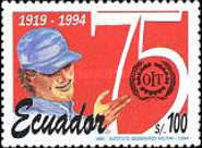 [The 75th Anniversary of I.L.O., type CFU]
