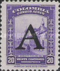 [Airmail - Previous Issues Overprinted A = "Avianca", type QJ]