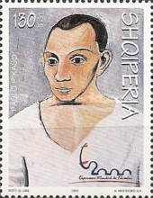 [International Stamp Exhibition "ESPAÑA 2000" - Madrid, Spain - Picasso Painting, type CAD]