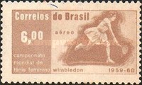 [Airmail - Maria Bueno's Wimbledon Tennis Victories, 1959-60, type AJY]