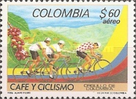 [Airmail - "Coffee and Cycling, Pride of Colombia", type BAG]