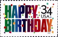 [Happy Birthday - Self-Adhesive, type EAG]