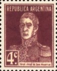 [Definitive Issues - General San Martin, with Period after Value, type CU4]