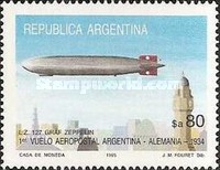 [International Stamp Exhibition "Argentina '85", Buenos Aires, First Airmail Flights, type BDB]