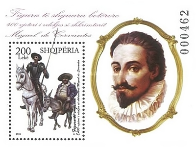 [The 400th Anniversary of the Death of Miguel de Cervantes, 1547-1616, type ]