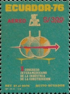 [Airmail - The 10th Inter-American Construction Industry Congress, Quito, type BKV1]