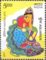 [International Stamp Exhibition INDIPEX 2011, New Delhi - Personalized Stamps, Astrological Signs, type CVT1]