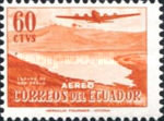 [Airmail - Douglas DC-4 over San Pablo Lake, type ACV]