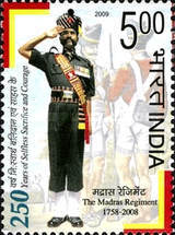 [The 250th Anniversary of the Madras Regiment, type CSC]