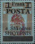 [Austrian Postage Stamps Handstamped in Black - Red Comet Shooting Left, type L7]