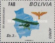 [Airmail Stamps - The 50th Anniversary of the Bolivian Air Force, type SH]
