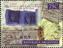 [The 250th Anniversary of the Establishment of Regular Postal Service in Rio de la Plata, type CDJ]