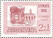 [Airmail - Inter-American Philatelic Exhibition, Buenos Aires, "EFIMAYO" and the 150th Anniversary of the Revolution, type RR]