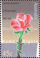 [The 50th Anniversary of the Declaration of Universal Human Rights, type BEY]