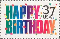 [Happy Birthday - Self-Adhesive, type EFK]