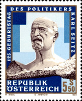 [The 125th Anniversary of the Birth of Karl Seitz, type BLL]