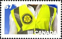 [The 100th Anniversary of Rotary International in Canada - Self Adhesive, type CVL]