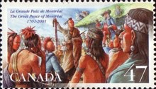 [The 300th Anniversary of Great Peace Treaty of Montreal between American Indians and New France, type BUQ]