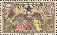 [Airmail - Visit of President Juan Antonio Rios of Chile - Overprinted "LOOR A CHILE OCTUBRE 2 1945", type SJ]