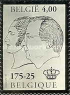 [Silver Stamp - Profile of Albert II and Leopold I, type CZT]