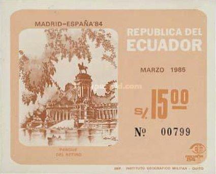 [International Stamp Exhibition "Espana '84" - Madrid, Spain, type XUL]
