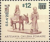 [Chilean Art - Issue of 1985 Surcharged, type AFV1]