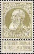 [King Leopold II. New issue, type AH]