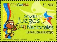 [The 18th National Sports Games, Valle del Cauca and San Andres y Providencia, type CHD]