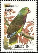 [Portuguese-Brazilian Stamp Exhibition "Lubrapex 80" - Lisbon, Portugal - Parrots, type BOP]