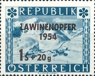 [Charity Stamp for Avalanche Victims. No. 659 Overprinted, type TK]